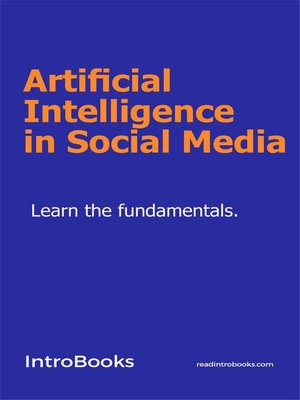 cover image of Artificial Intelligence in Social Media
